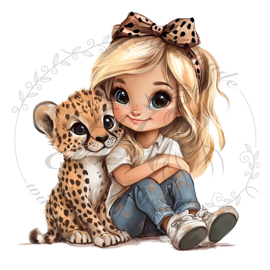 Bügelbild Leo Girl