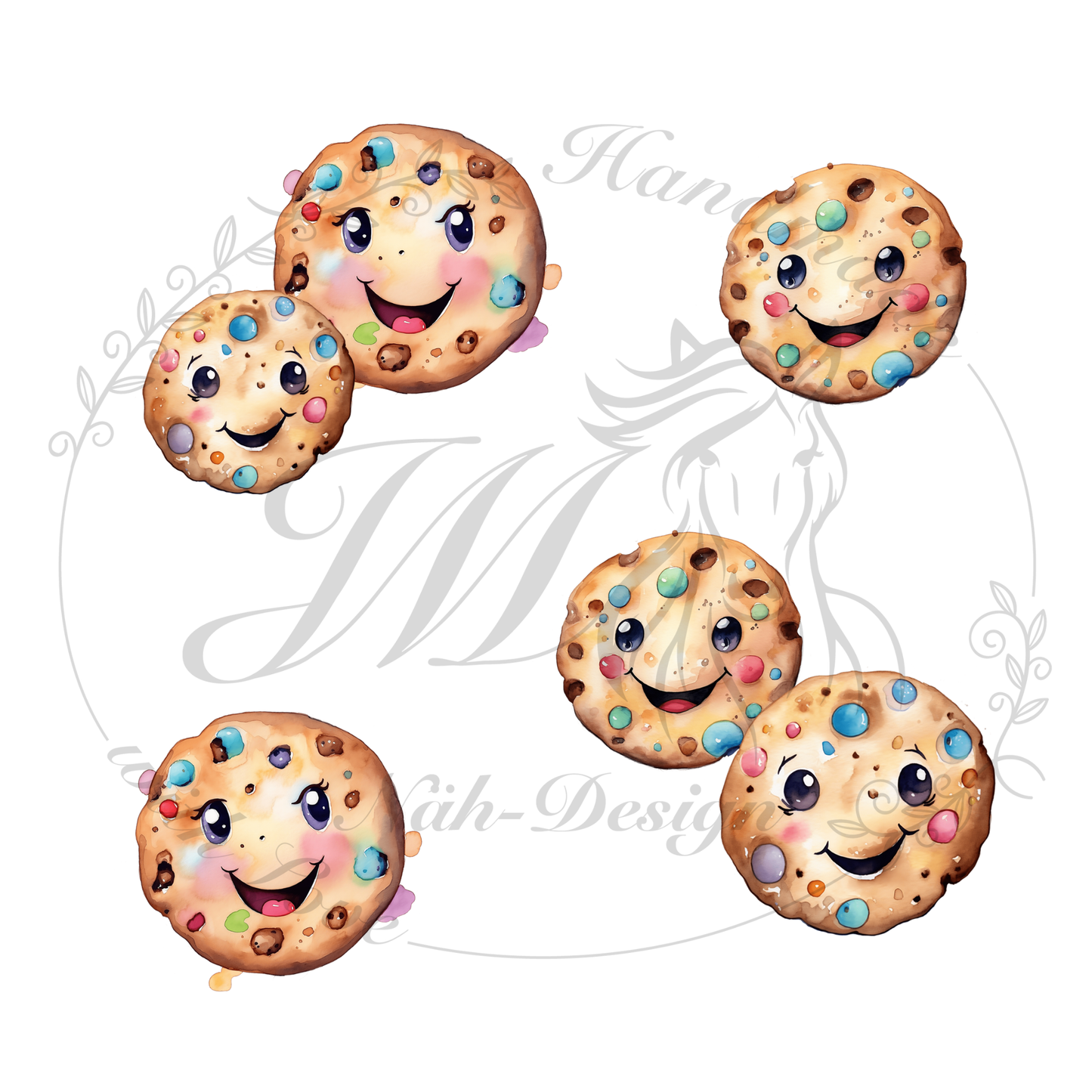 Bügelbild Color Cookie