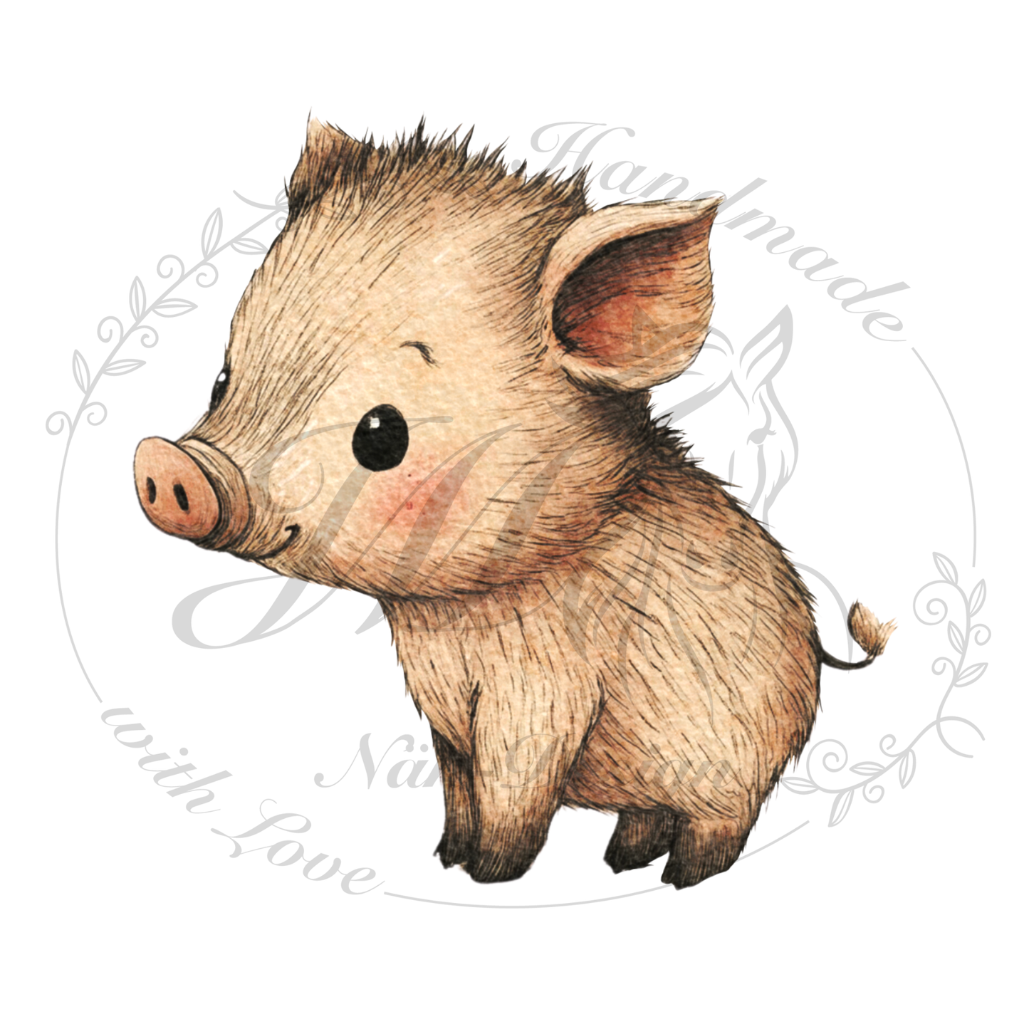 Bügelbild Frischling Freunde