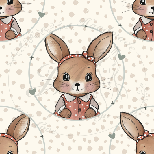 Lagerware - Rosalie Rabbit - 0,5 Meter Bio French Terry