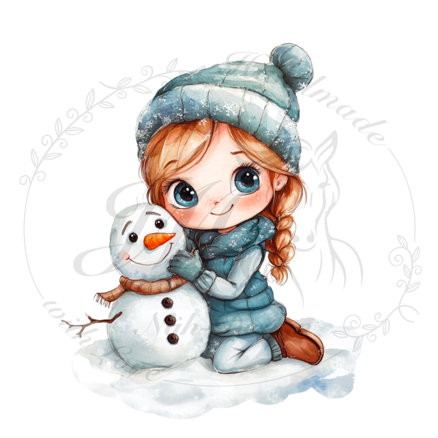 Bügelbild Winter Sisters