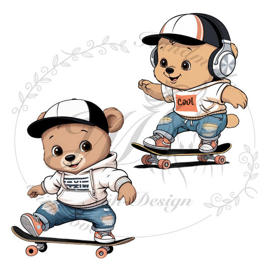 Bügelbild Cool Bears