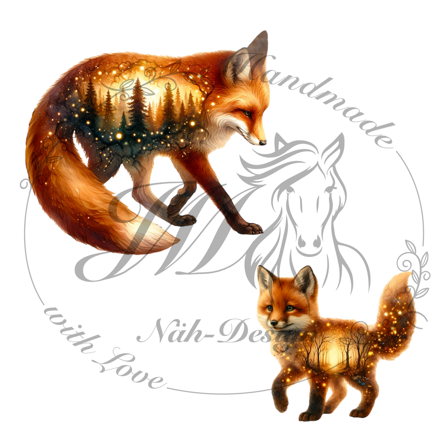 Bügelbild Die Seele des Waldes