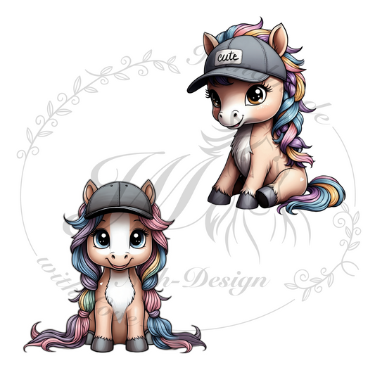 Bügelbild Cool ponies