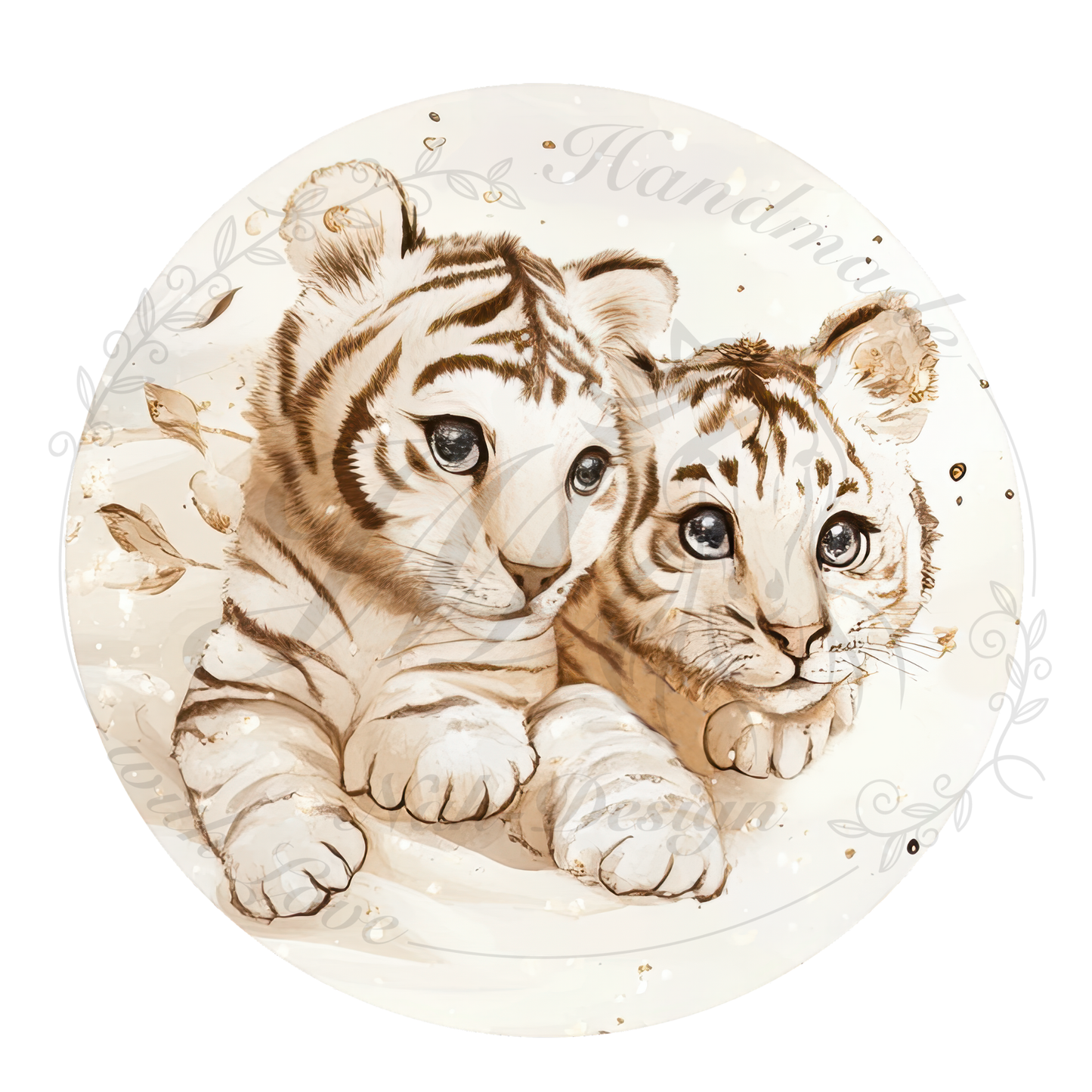 Bügelbild Tiger Babys