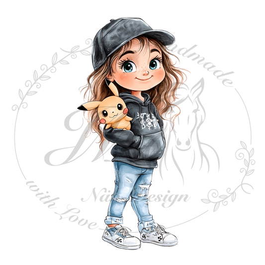 Bügelbild Buddy Girl