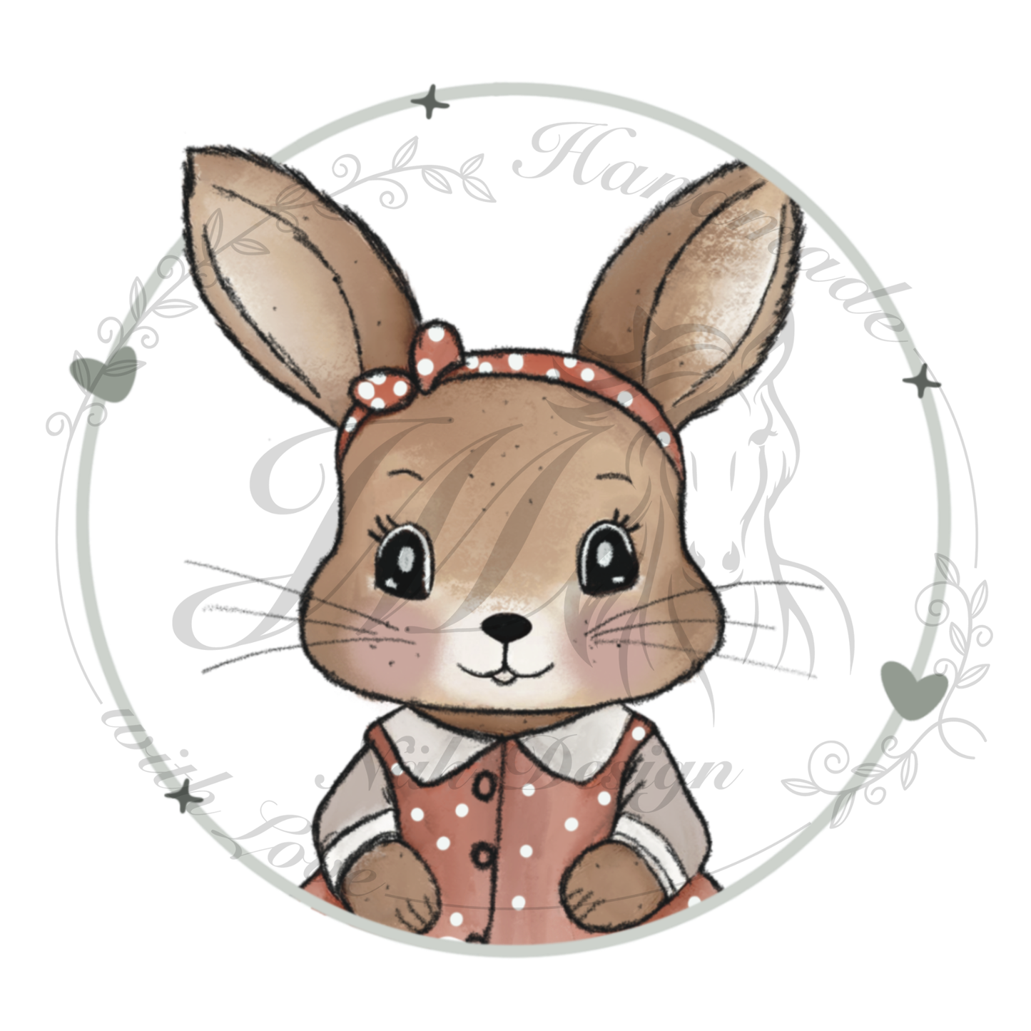 Bügelbild Rosalie Rabbit