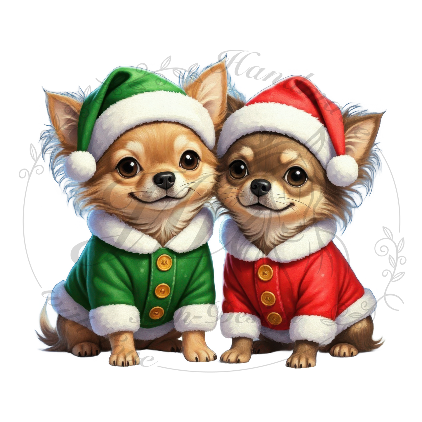 Bügelbild Festliche Fellnasen