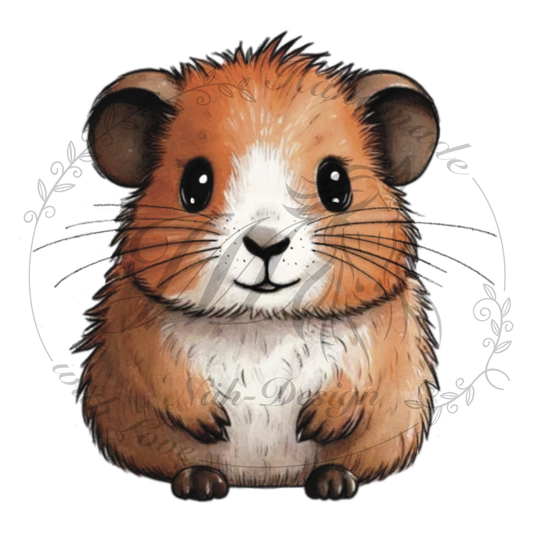 Bügelbild Cute hamster