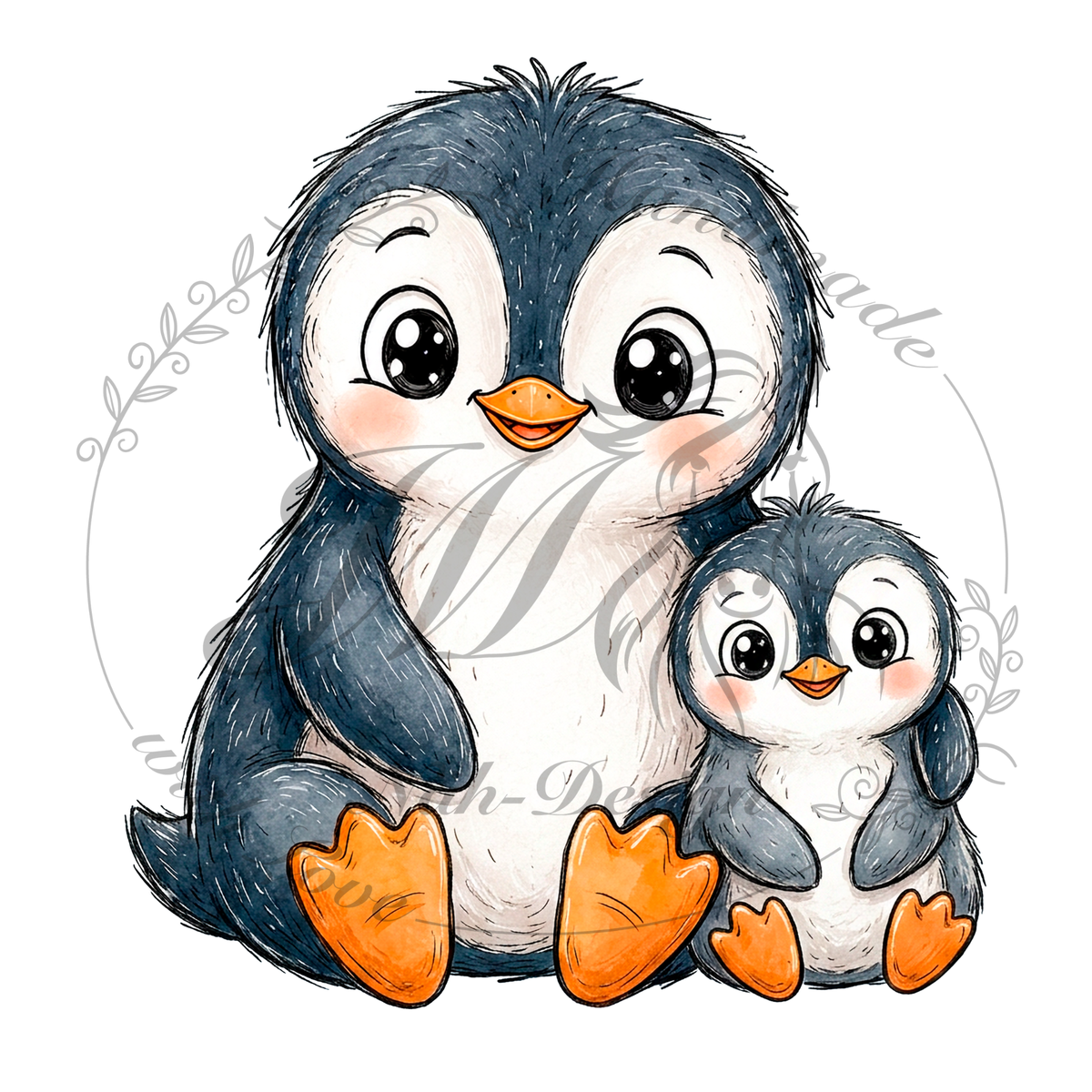 Bügelbild Pinguinwelt