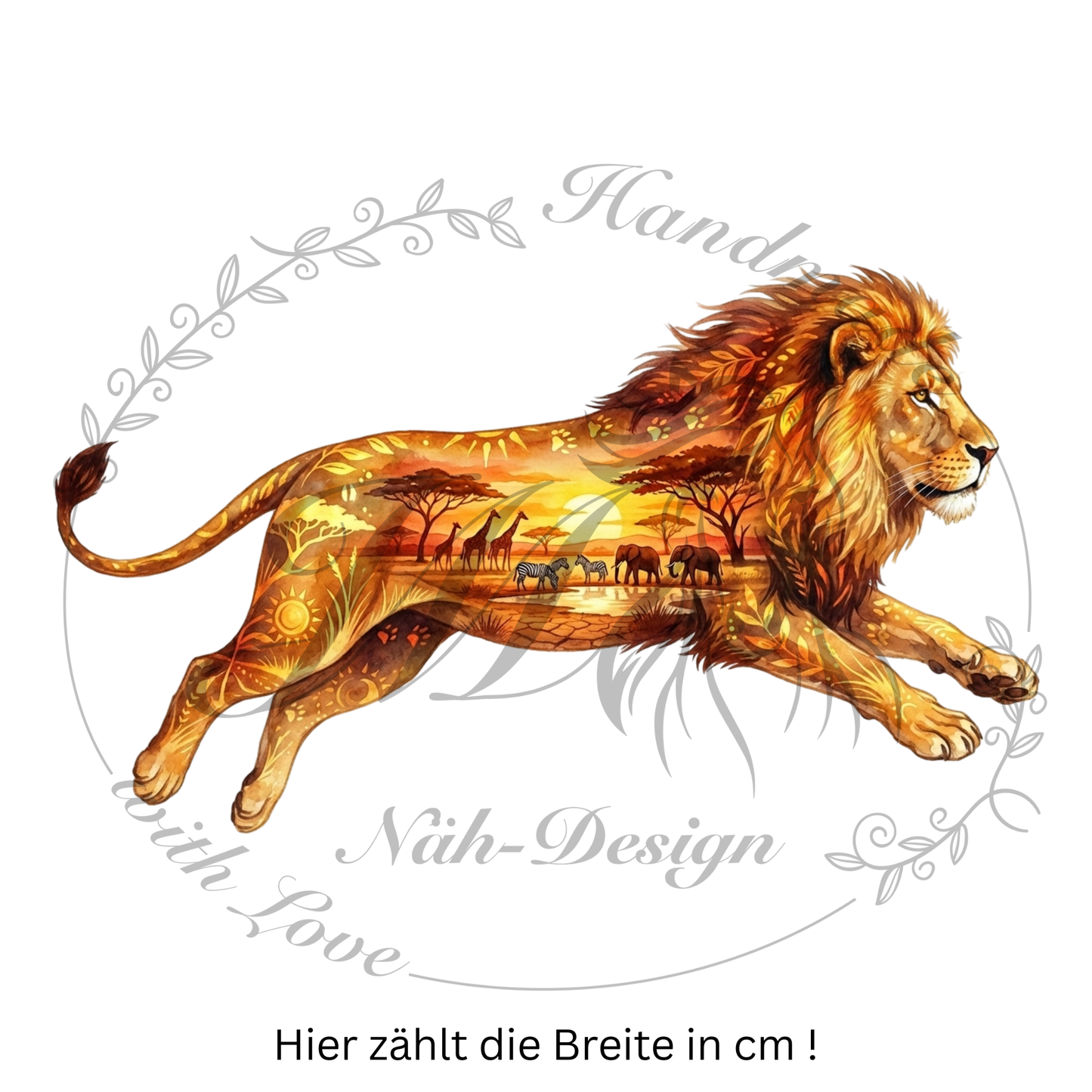 Bügelbild Goldene Savanne