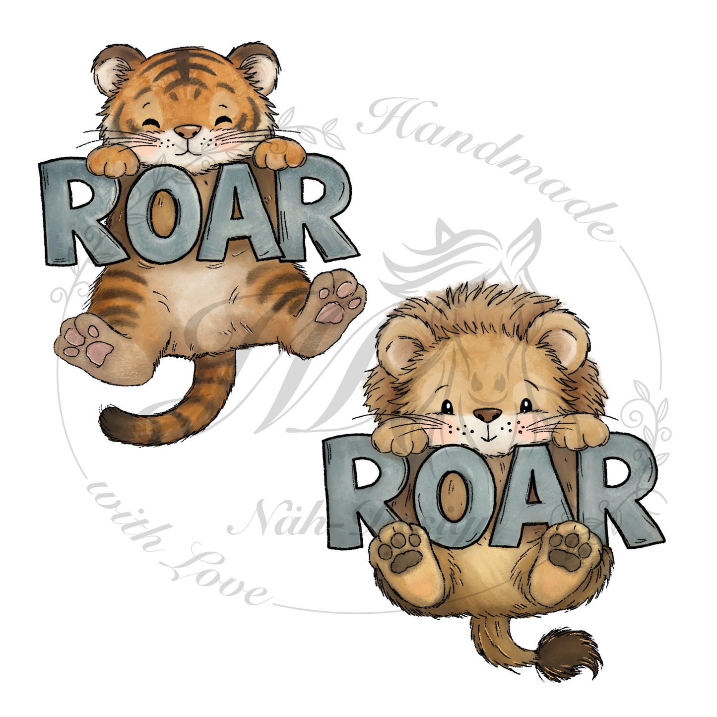 Bügelbild Roar