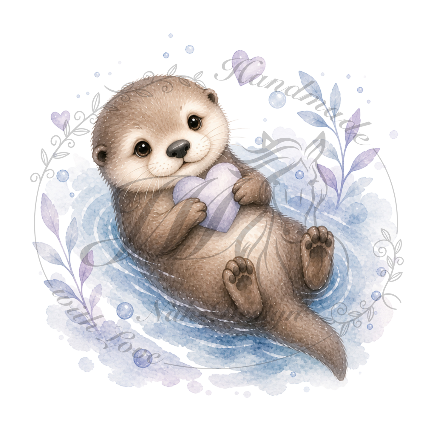 Bügelbild Cute Otter