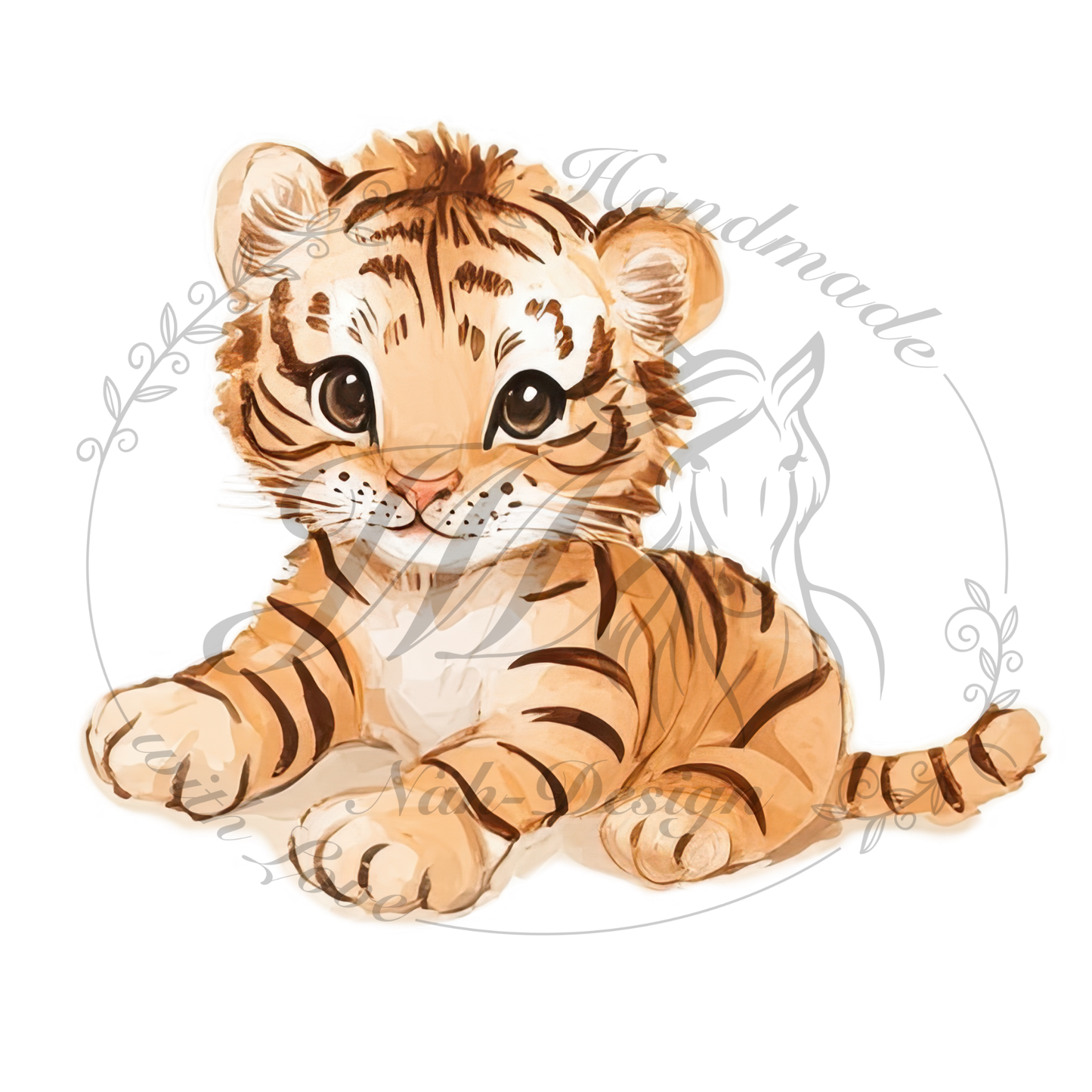 Bügelbild Cute Tiger