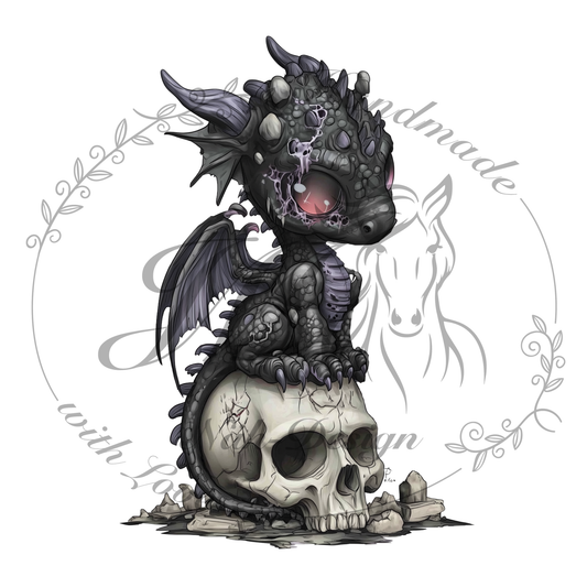 Bügelbild Dark dragon