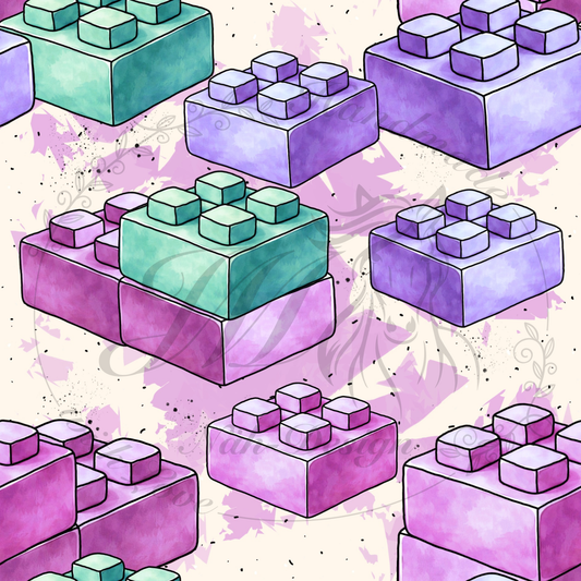 Bausteine - Lila Pink