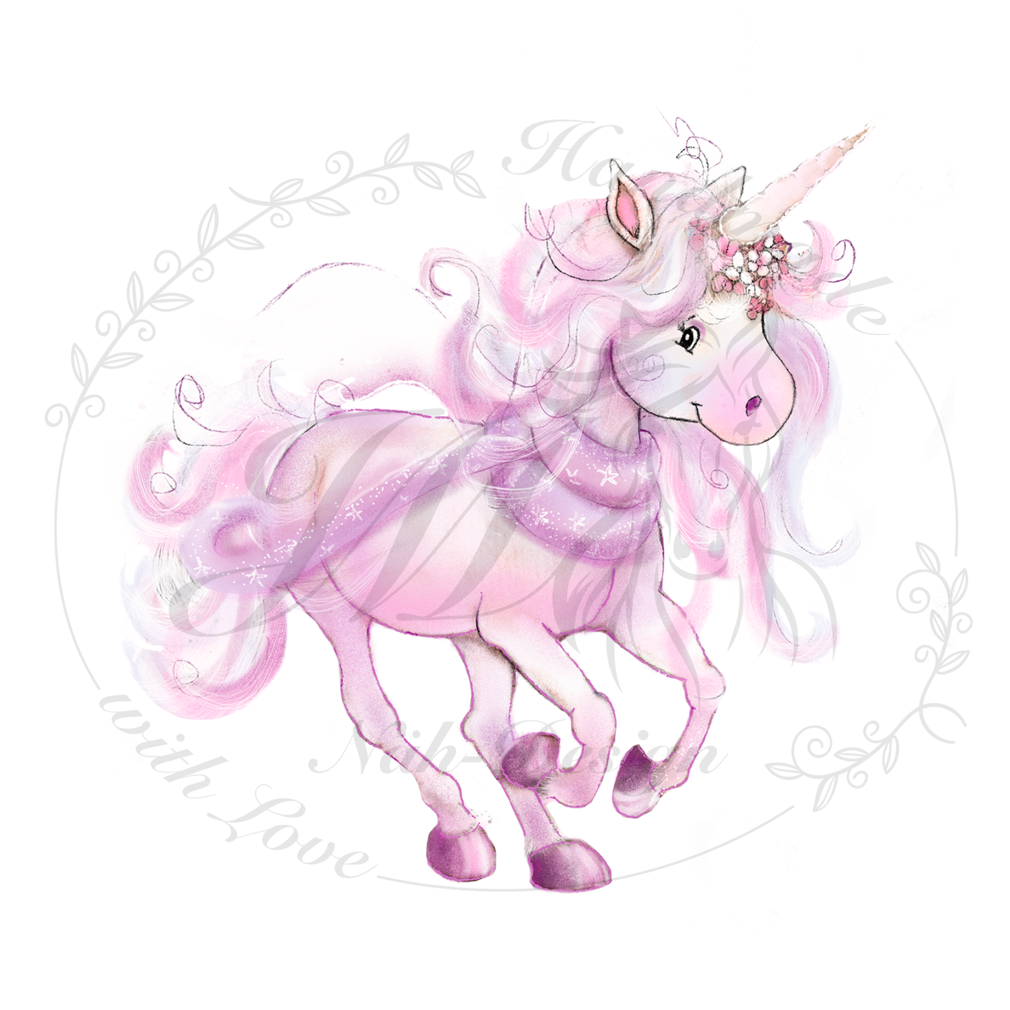 Bügelbild Einhorntraum