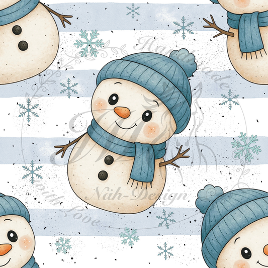 Schneemann Blau