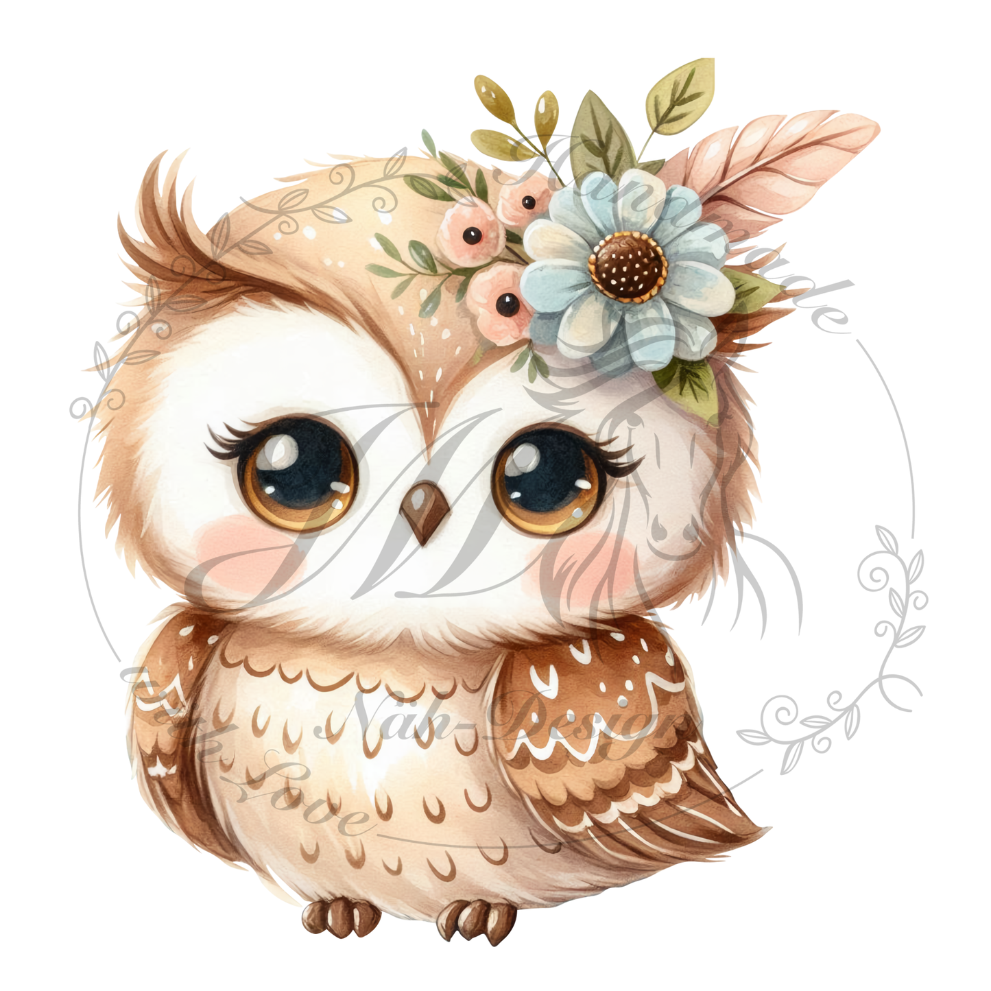 Bügelbild Boho owl