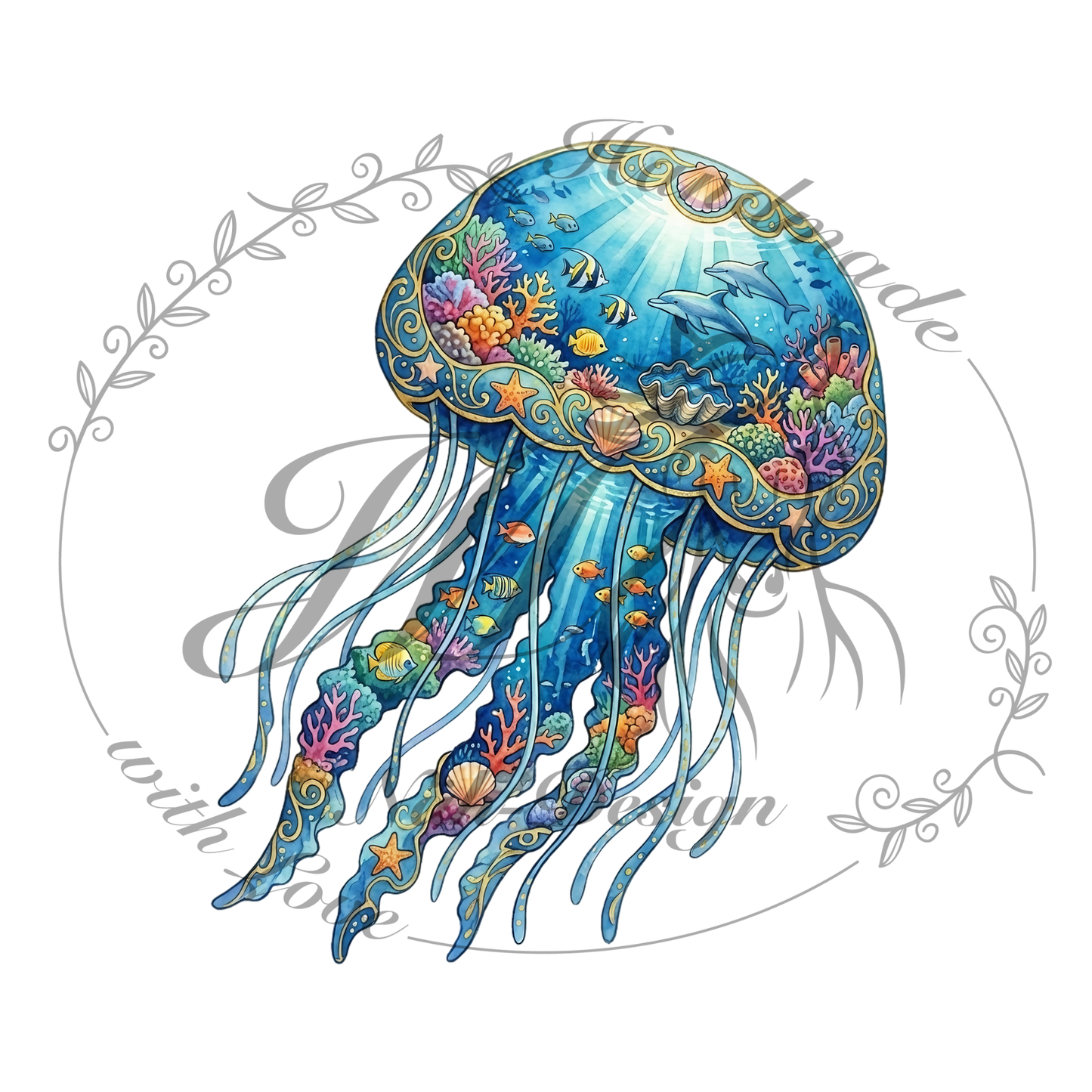 Bügelbild Fantasy turtle