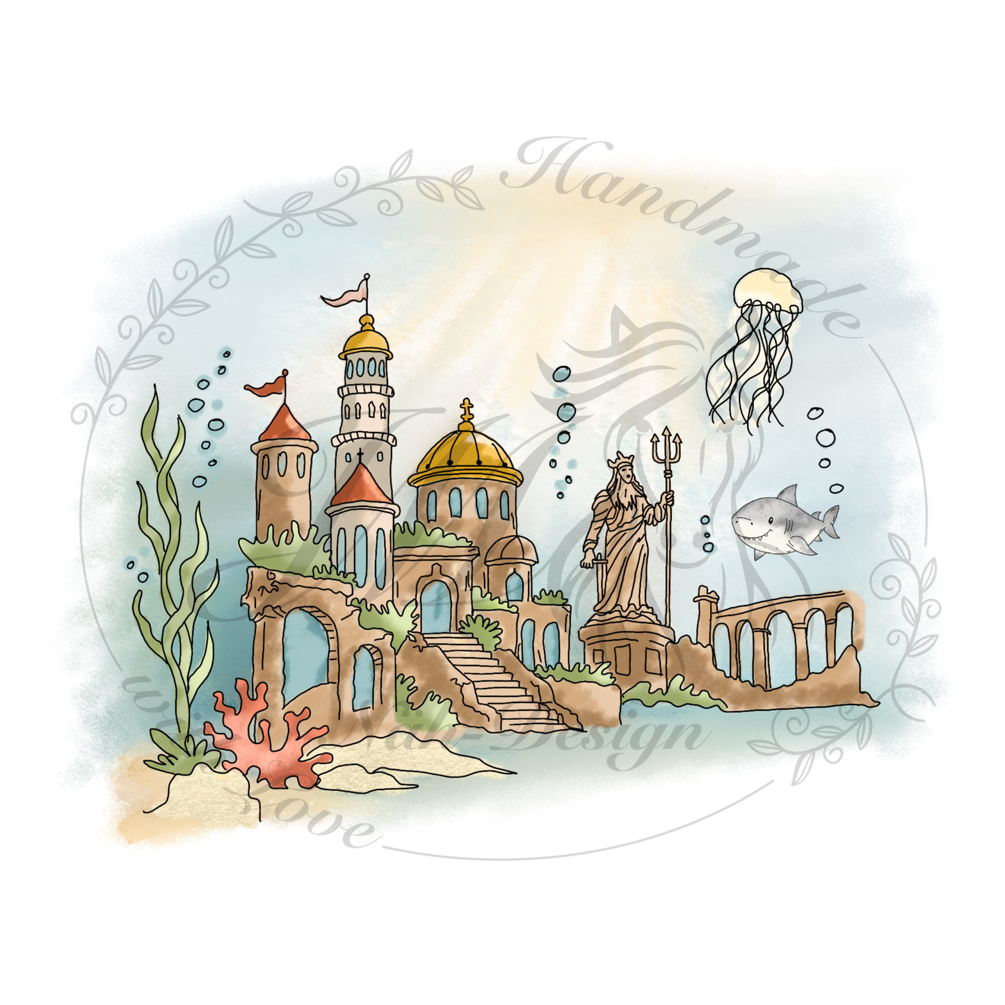 Bügelbild Atlantis