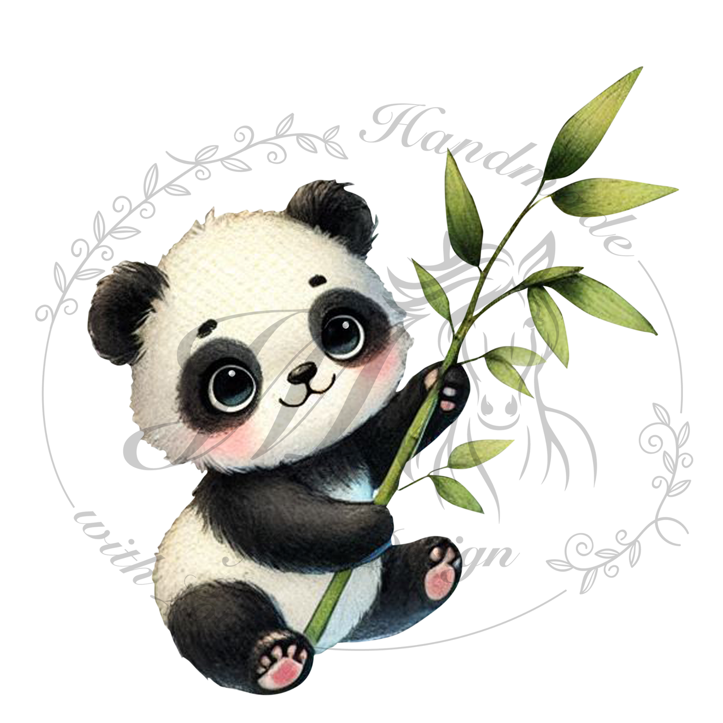Bügelbild Panda Bande
