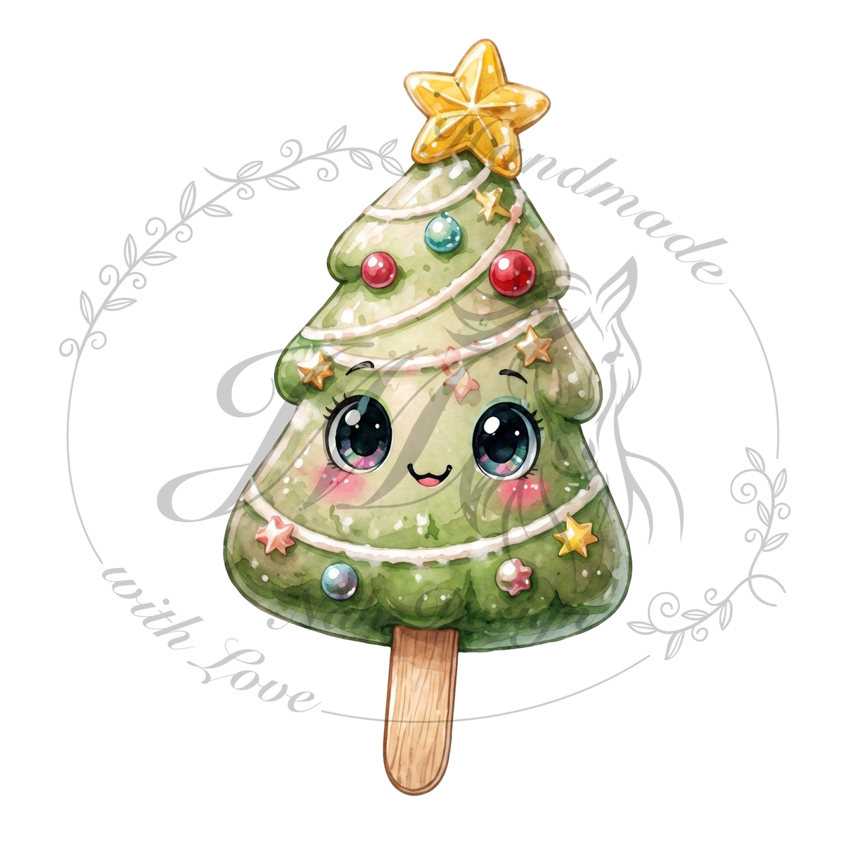 Bügelbild Christmas Ice cream