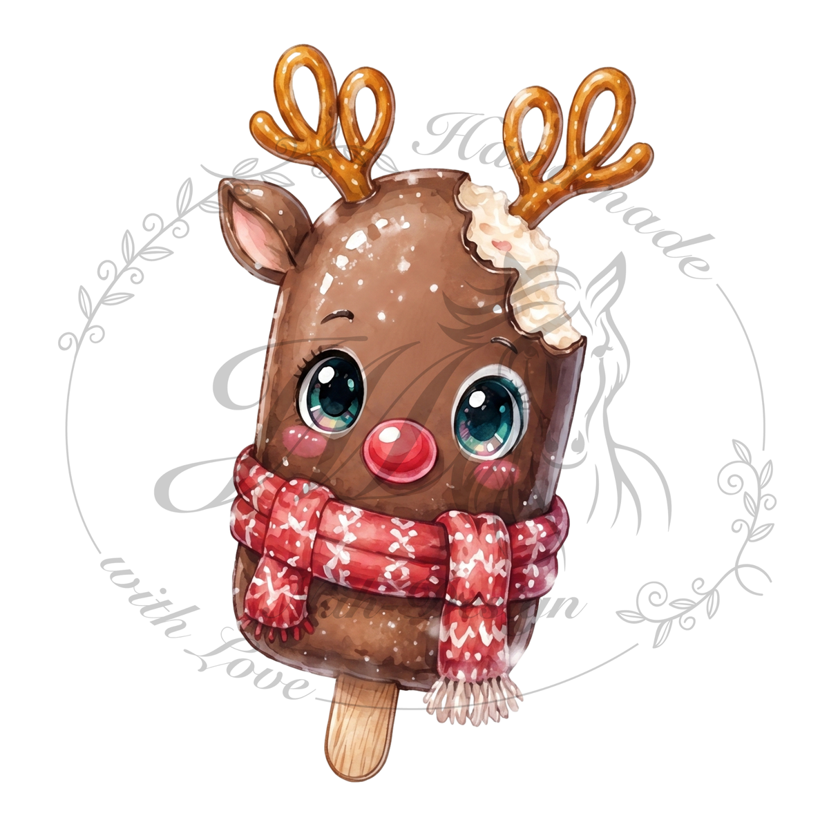 Bügelbild Christmas Ice cream
