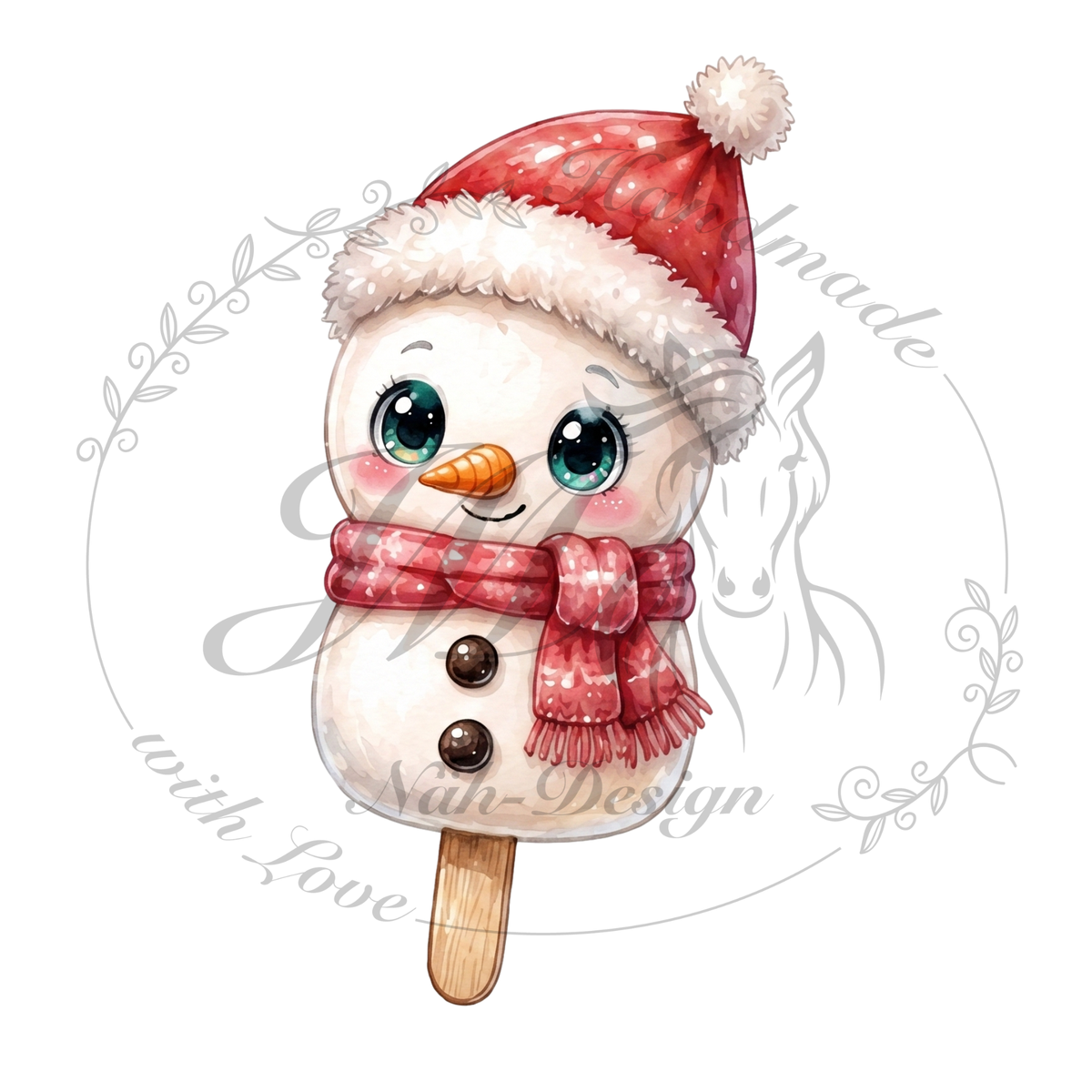 Bügelbild Christmas Ice cream