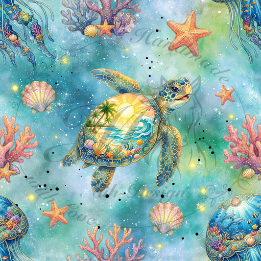 Fantasy turtle - blue