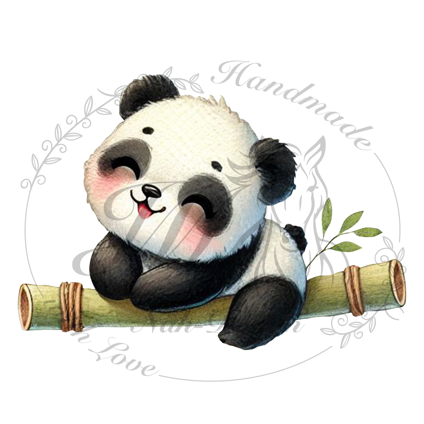 Bügelbild Panda Bande