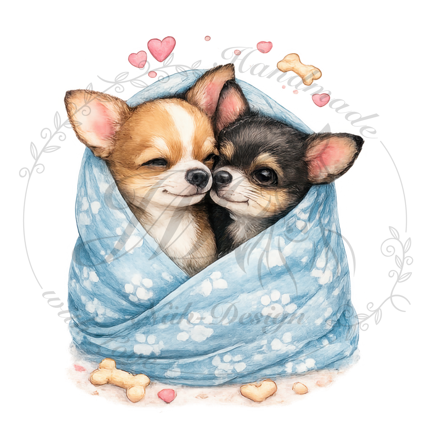 Bügelbild Kuschel Chihuahuas