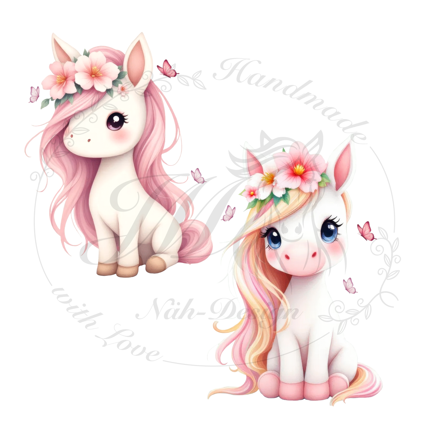 Bügelbild Flower pony