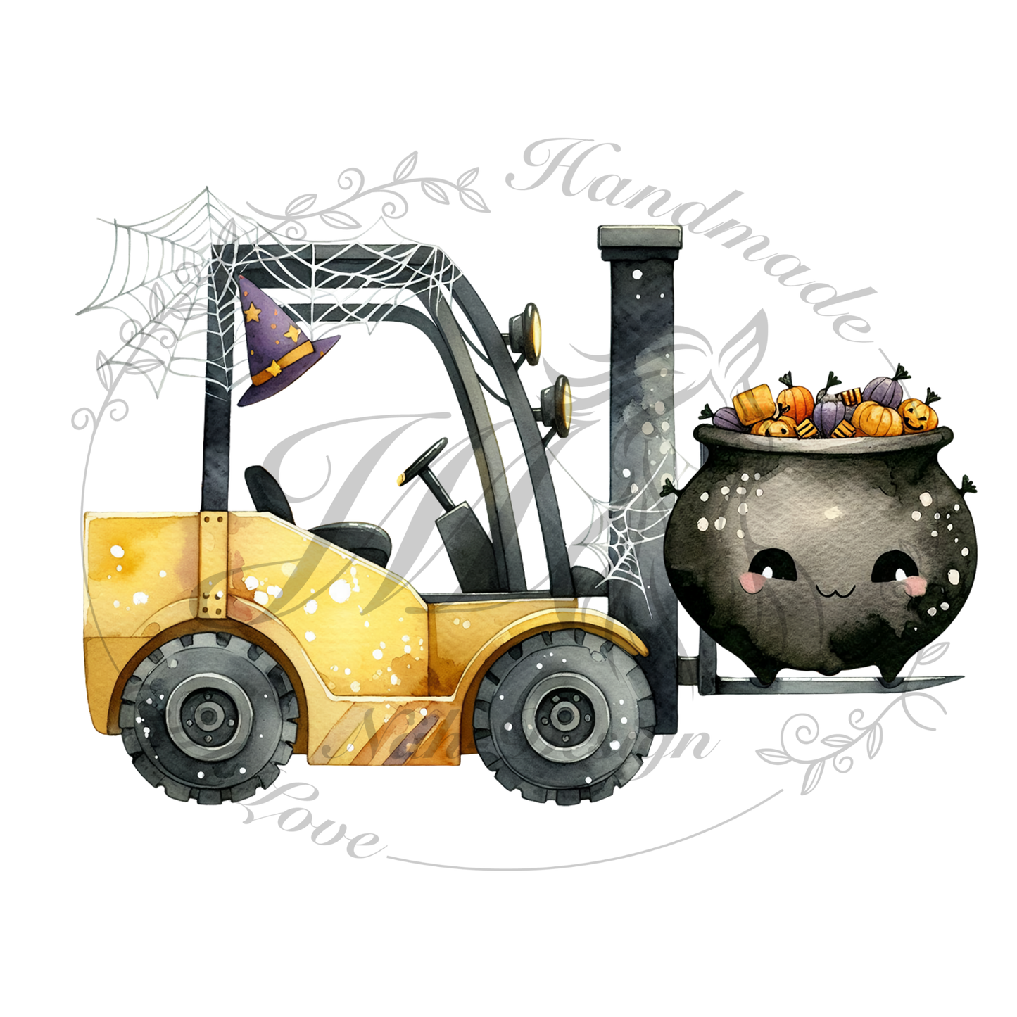 Bügelbild Halloween trucks