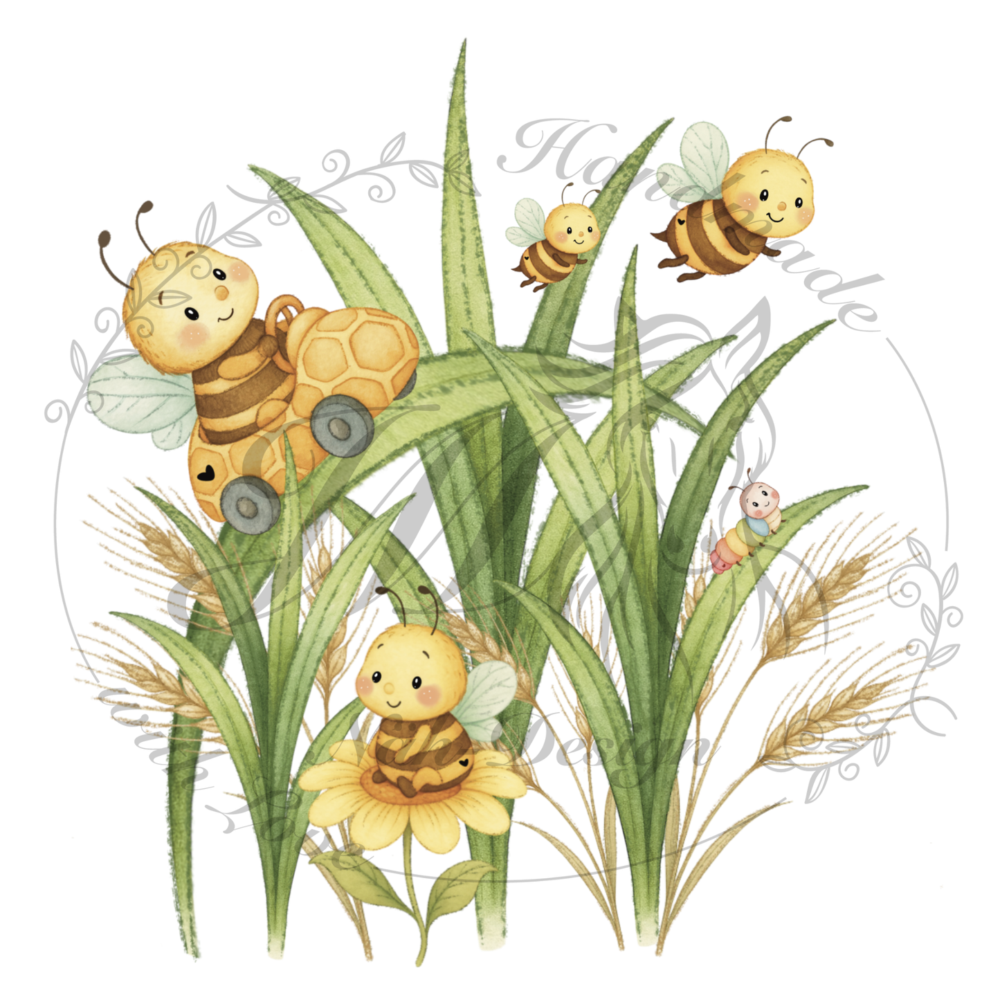 Bügelbild Bienenwelt