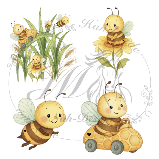Bügelbild Bienenwelt