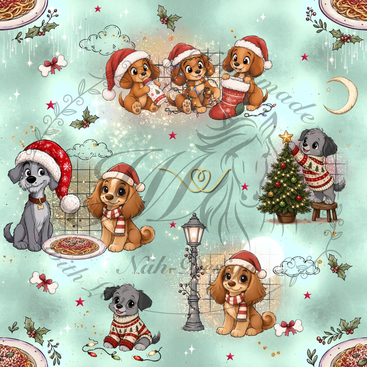 Christmas dogs