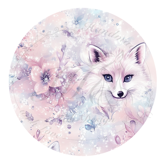 Bügelbild Flower fox