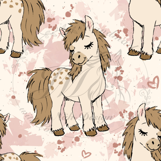 Rosa Pony Liebe