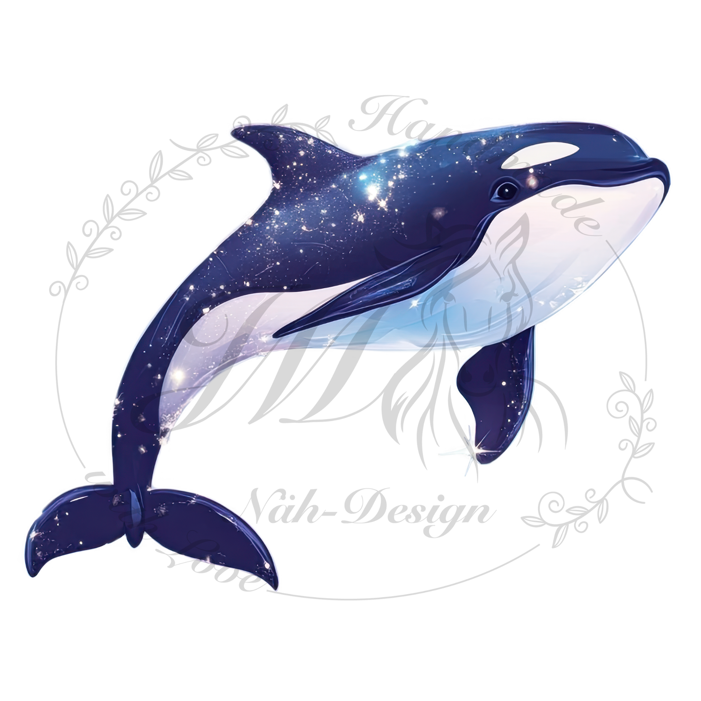Bügelbild Blumen Orcas