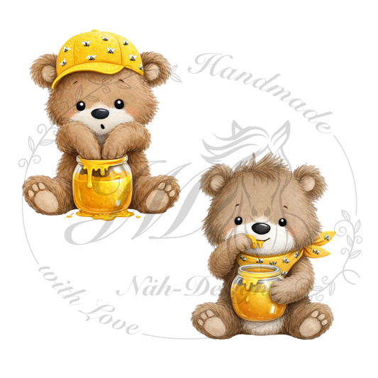 Bügelbild Honigbär