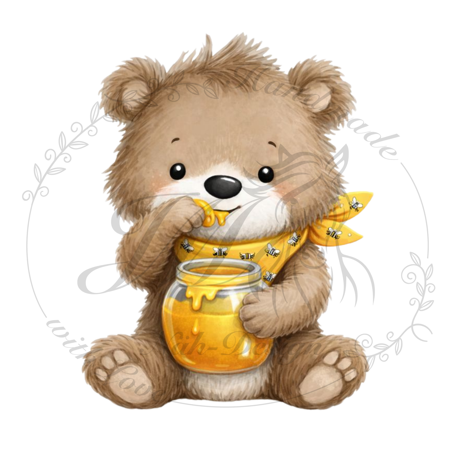 Bügelbild Honigbär