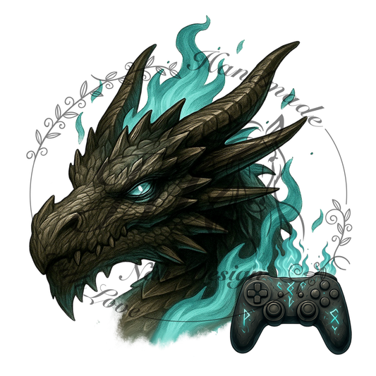Bügelbild Gaming dragon
