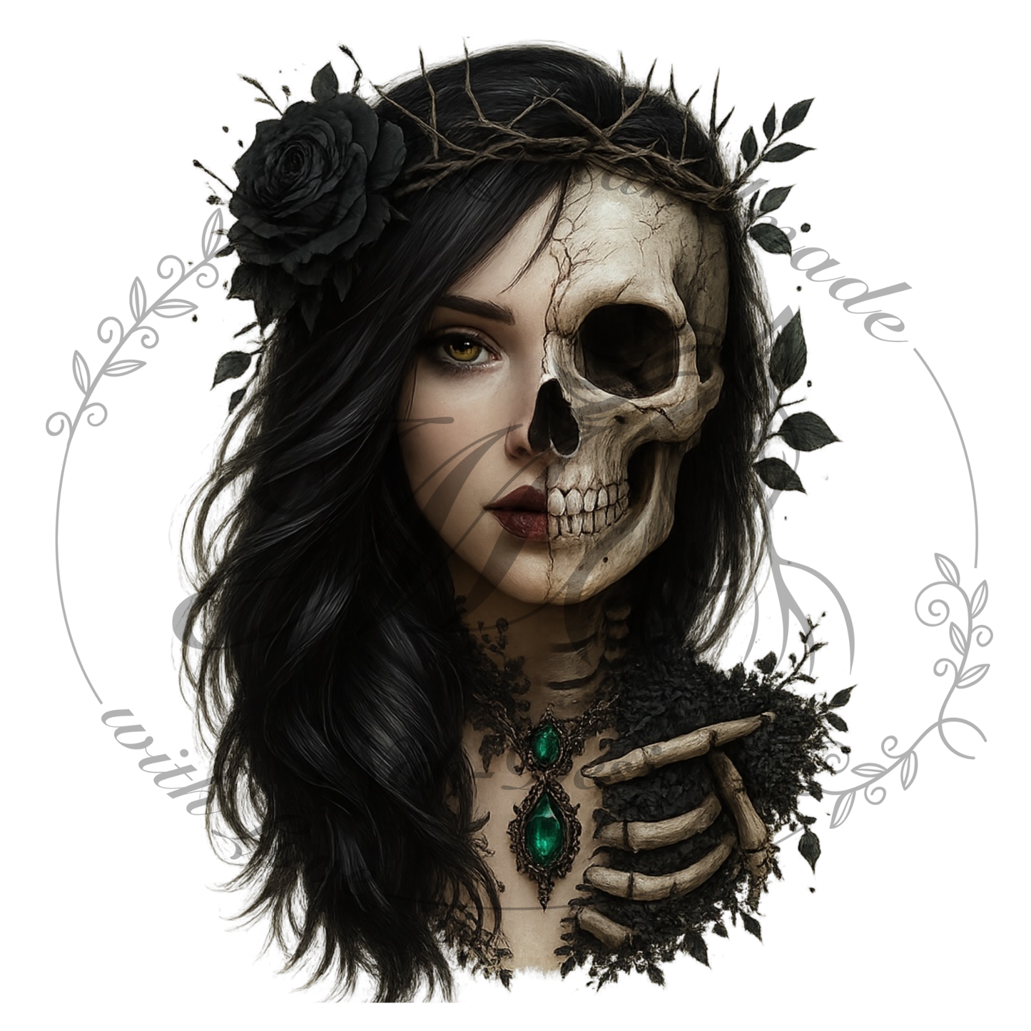 Bügelbild Zwischen Leben und Tod