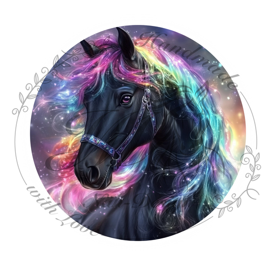 Bügelbild Rainbow horse