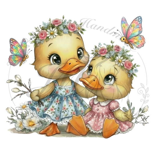 Bügelbild Entenmädchen