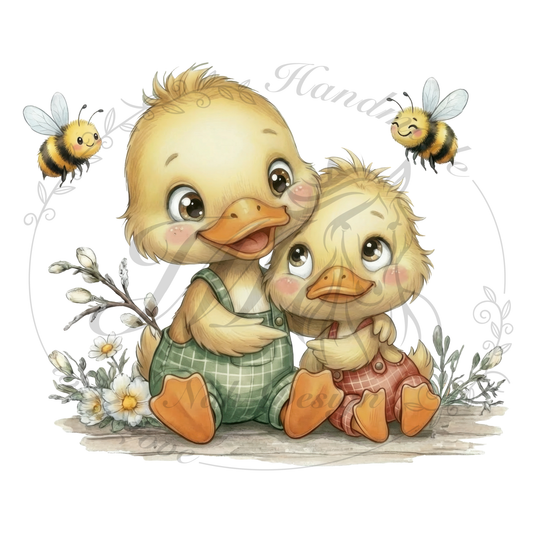 Bügelbild Entenjungs