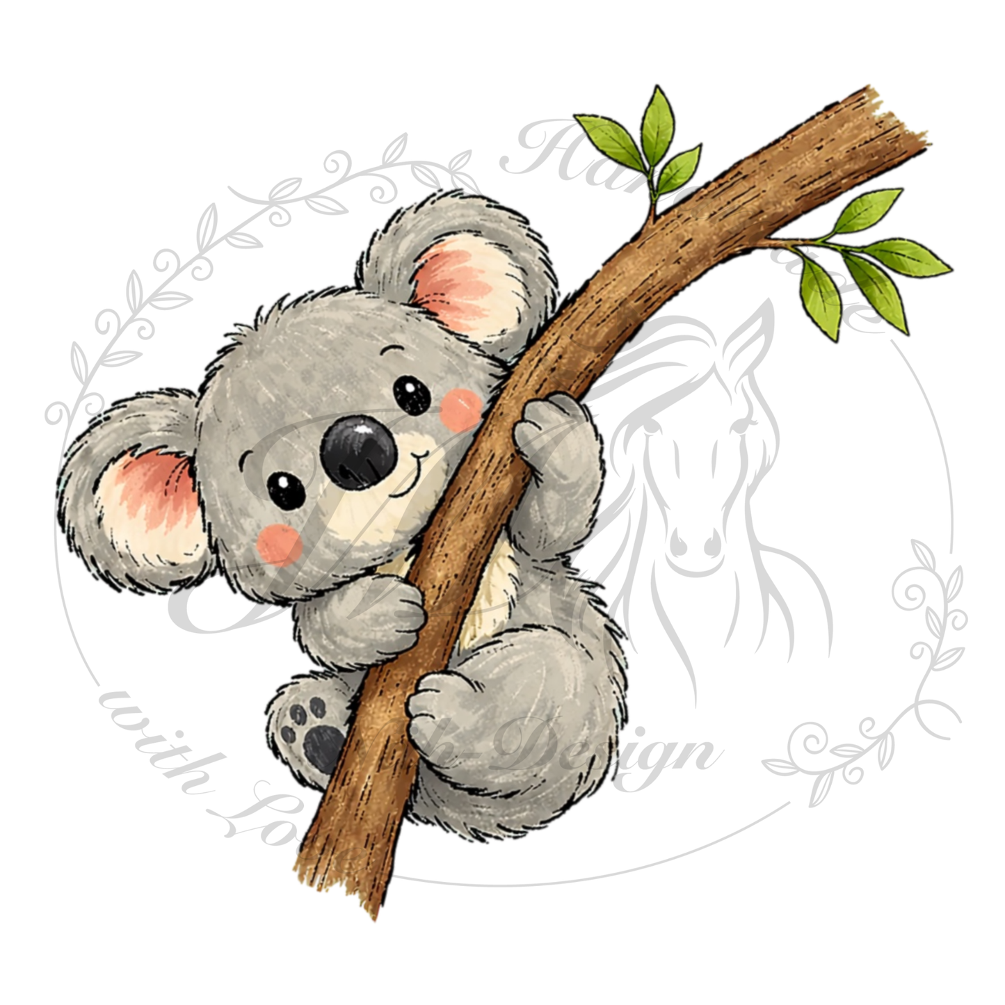 Bügelbild Koala Bande