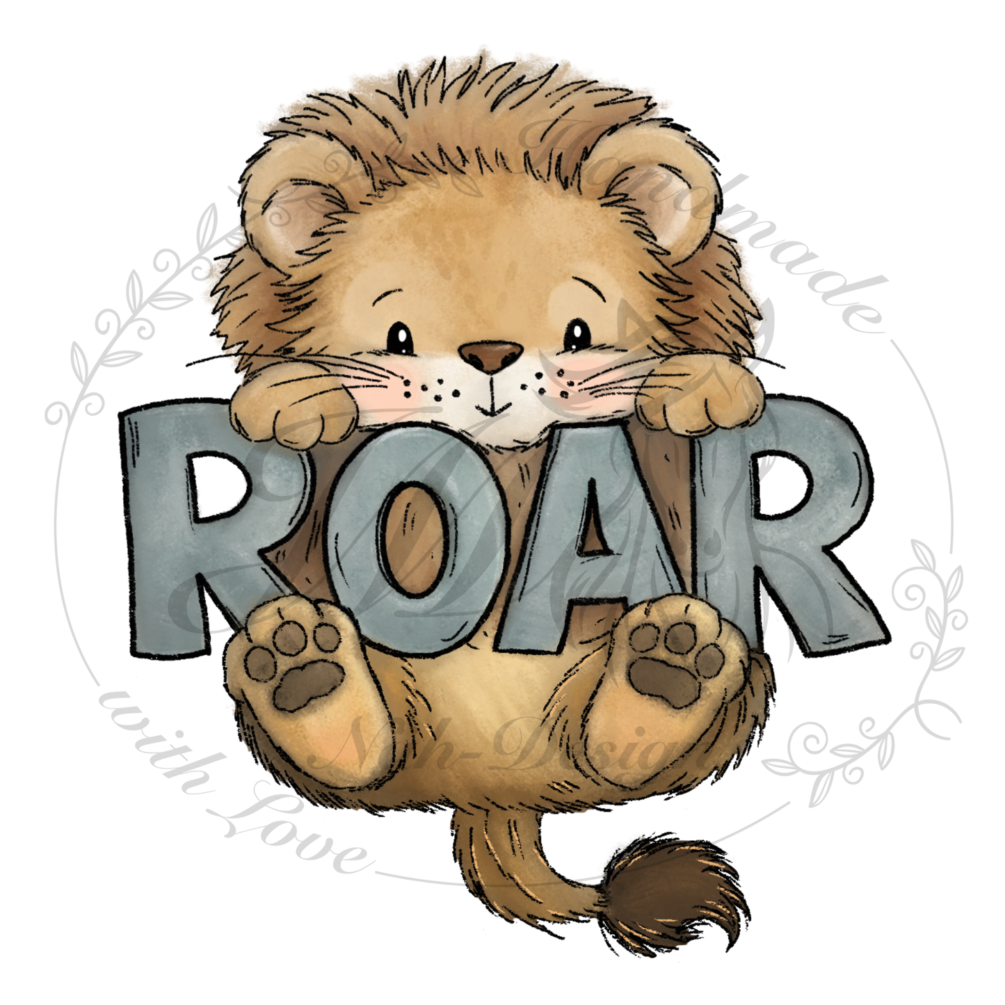 Bügelbild Roar