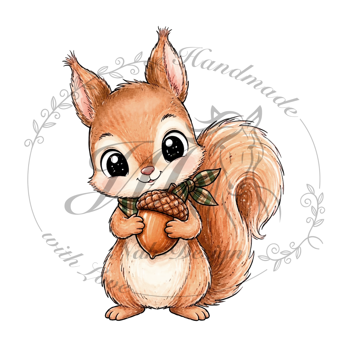 Bügelbild I love nuts
